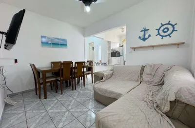 Apartamento na enseada, 2 quartos, 1 vaga, 3 quadras da praia