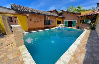Casa a venda no jardim virginia, 4 quartos (sendo 2 suítes), piscina e churrasqueira