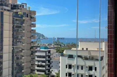 Guarujá enseada apartamento na brunella com varanda goumert e vista mar
