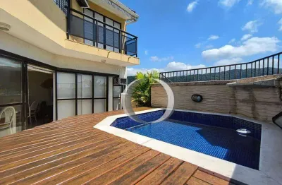 Cobertura com 3 dormitórios à venda, 137 m² por r$ 1.000.000,00 - enseada - guarujá/sp