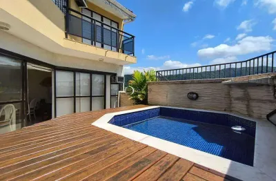Cobertura triplex com piscina e espaço gourmet à venda - enseada - guarujá/sp