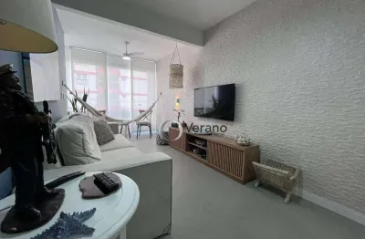 Apartamento com 2 dormitórios à venda, 81 m² por r$ 530.000,00 - tombo - guarujá/sp