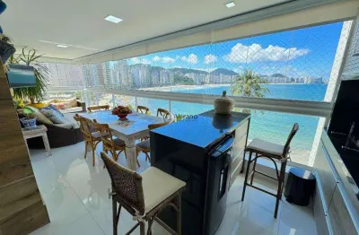 Apartamento frente mar, finamente decorado com 3 quartos à venda, 120 m² por r$ 1.950.000 - astúrias - guarujá/sp