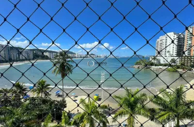 Apartamento frente mar com varanda gourmet, 3 quartos, 2 vagas à venda, 120 m² por r$ 1.700.000 - astúrias - guarujá/sp