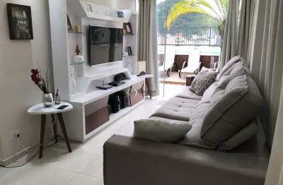 Imóvel mobiliado com terraço e elevador em guarujá, enseada