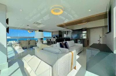 Apartamento com vista pro mar, 3 suítes, varanda gourmet integrada, 2 vagas, à venda, 152 m² por r$ 2.500.000 - enseada - guarujá/