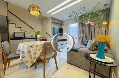 Casa com 2 dormitórios à venda, 75 m² por r$ 390.000 - enseada - guarujá/sp