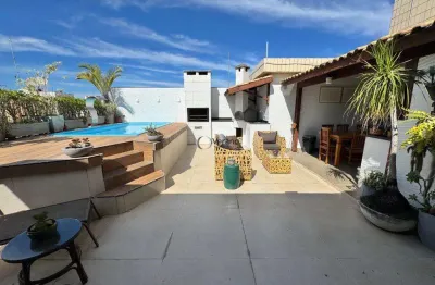 Cobertura penthouse com piscina e espaço gourmet, 3 quartos (sendo 1 suíte), 2 vagas à venda, 162 m² por r$ 800.000 - enseada - gu