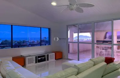 Cobertura com 4 dormitórios à venda, 420 m² por r$ 2.490.000,00 - enseada - guarujá/sp