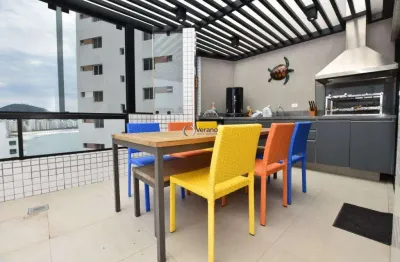 Cobertura com 3 dormitórios à venda, 206 m² por r$ 1.810.000,00 - astúrias - guarujá/sp