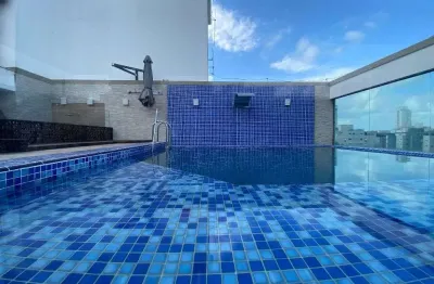 Cobertura para alugar no Jardim Três Marias, Guarujá 