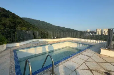 Cobertura com 4 dormitórios à venda, 180 m² por r$ 1.050.000,00 - enseada - guarujá/sp