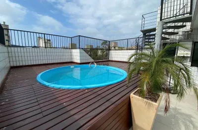 Cobertura com 4 dormitórios à venda, 190 m² por r$ 1.000.000 - enseada - guarujá/sp