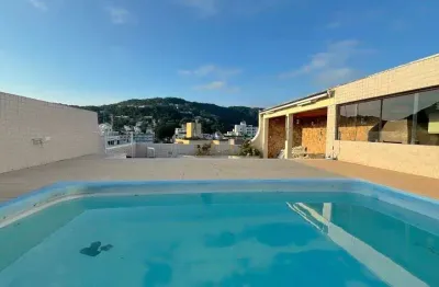 Cobertura a venda na enseada, guarujá, piscina e churrasqueira, vista mar