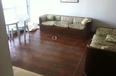 Apartamento mobiliado à venda em guarujá - enseada, com varanda e área de serviço