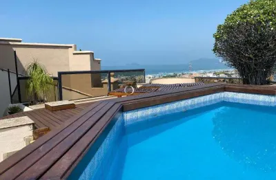 Cobertura com 5 dormitórios à venda, 400 m² por r$ 3.500.000,00 - enseada - guarujá/sp