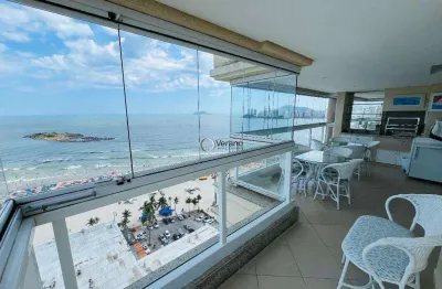 Apartamento com 3 dormitórios à venda, 164 m² por r$ 2.300.000,00 - pitangueiras - guarujá/sp