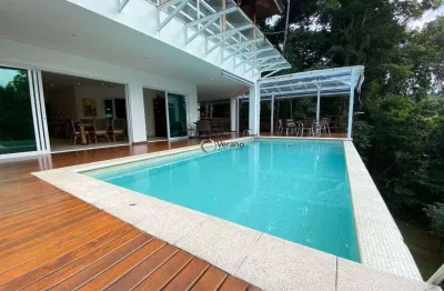 Casa com 6 dormitórios à venda, 795 m² por r$ 6.000.000,00 - condominio iporanga - guarujá/sp