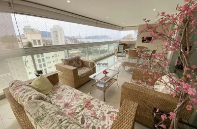 Apartamento mobiliado com vista para o mar em guarujá - enseada