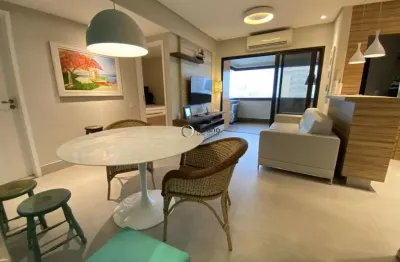 Apartamento com 2 quartos sendo 1 suíte à venda na praia da   enseada, guarujá, mobiliado e com área de lazer completa no condomínio