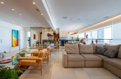 Imóvel de luxo no brooklin: apartamento semimobiliado com piscina, quadra e segurança 24hrs