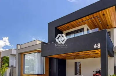 Sobrado com 3 suítes à venda mont blanc, 323 m² por r$ 3.490.000 - condomínio residencial mont blanc - são josé dos campos/sp