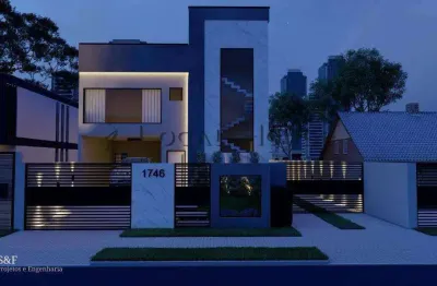 Terreno à venda no novo mundo com projeto aprovado para sobrado de 130m² - financiamento direto