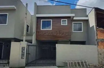 Sobrado à venda em curitiba, sítio cercado, com 3 quartos, 92m²