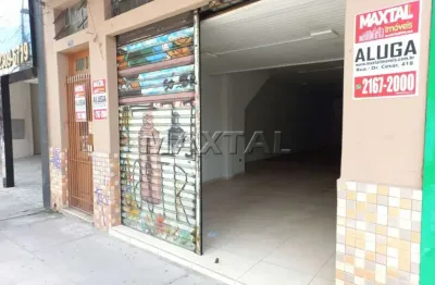 Loja de rua para locação, com 120m² e 2 banheiros na voluntários da pátria - santana.