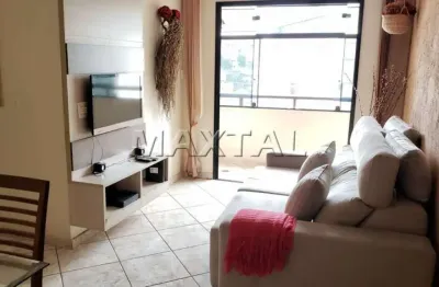 Apartamento mobiliado de 48m², 2 dormitórios e 1 vaga, no parque mandaqui. imóvel com renda