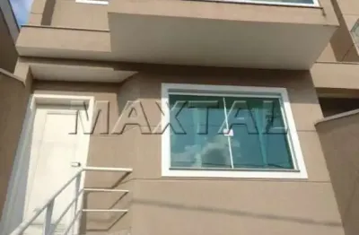 Sobrado novo Tucuruvi, de 145 m² com 2 dormitórios sendo 1 suítes com varanda, sala para 2 ambientes