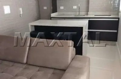 Apartamento com 40m² em santana ,1 quarto, sala, sacada, 1 vaga, reformado.