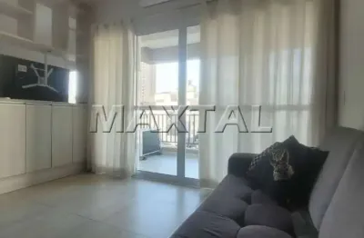 Apartamento em condomínio  com 1 dormitório, 1 suite, e 2 vagas - santana