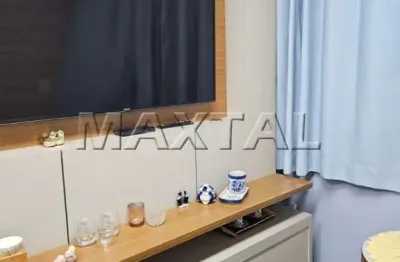 Apartamento mobiliado à venda 47m, com 2 dormitórios , 2 salas , e 1 vaga - lauzane paulista