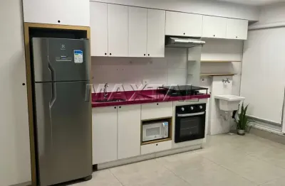 Apartamento de 40m², com dois dormitórios, sala, cozinha e  vaga.  jardim paraiso.