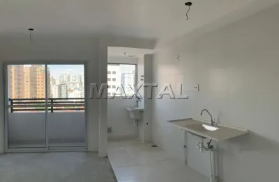 Apartamento 40,40m²  à venda na vila pauliceia. com 2 dormitórios, sala com varanda