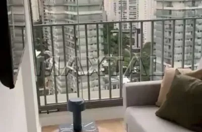 Studio com 39 m² com  varanda  ampla para locação na vila nova conceição.
