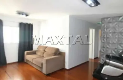 Apartamento 60m² à venda em santana, 2 quartos, 1 banheiro, 1 vaga e lazer completo.