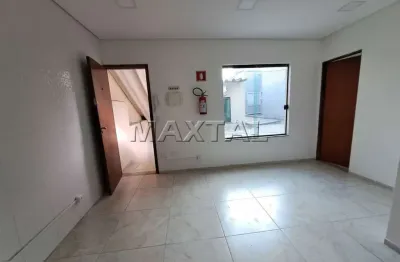 Excelente  sala comercial com 2 ambientes, 30m², toalete, toda em piso frio, no jardim frança.