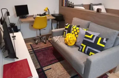 Studio mobiliado para locação em santana, de 30m² 1 suíte e cozinha americana.