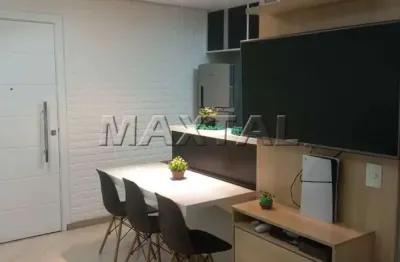 Apartamento à venda de 48m², com 2 quartos, 1 suíte, sala e piscina. vila bela vista.