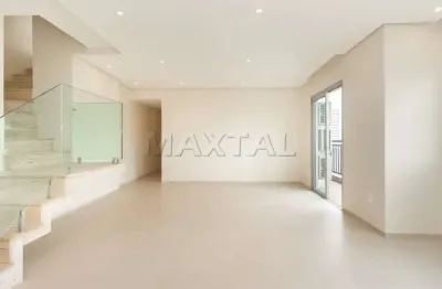 Cobertura para venda em brooklin com 4 quartos, sendo 2 suítes, 3 vagas, 264m². lazer completo