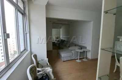 Apartamento mobiliado em higienopolis com 2 quartos, sala ampla, cozinha e vaga de garagem