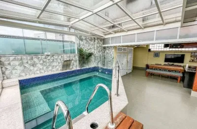 Cobertura  de 350 m² com 3 suites e 5 vagas, mobilado, com piscina privativa, em santana.