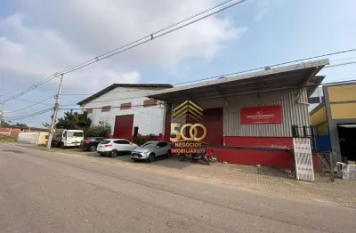 Galpão para alugar, 900 m² por r$ 18.241,56/mês - areias - são josé/sc