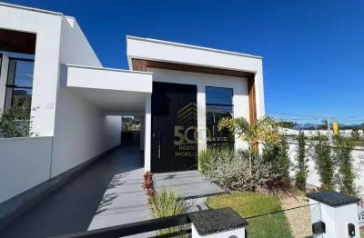 Casa com 2 dormitórios à venda, 70 m² por r$ 545.000,01 - potecas - são josé/sc