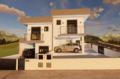 Sobrado iniciando construção, com 3 dormitórios à venda, 115 m² por r$ 450.000 - sertão do maruim - são josé/sc