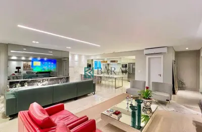 Apartamento semi-mobiliado com 4 suítes para alugar, 248 m² - zona 01 - maringá/pr