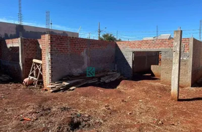 Direitos casa em construção com projeto de 3 dormitórios à venda, 170m² por r$ 189.000 - jardim paulista iii - maringá/pr