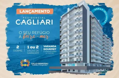 Residencial cagliari apartamentos com 2 e 3 dormitórios a 400m da praia da massaguaçu
